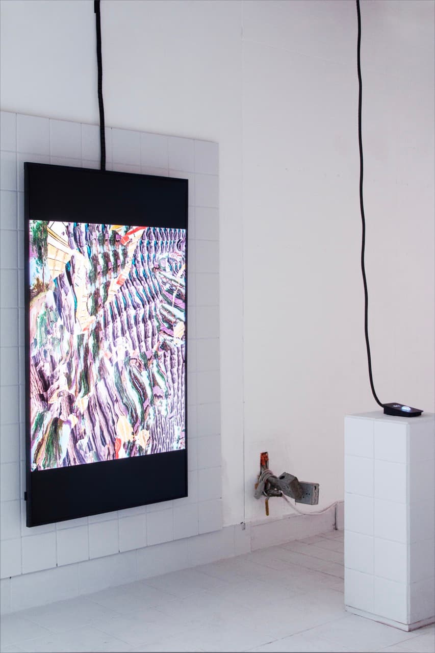 remixed painting on a portrait screen